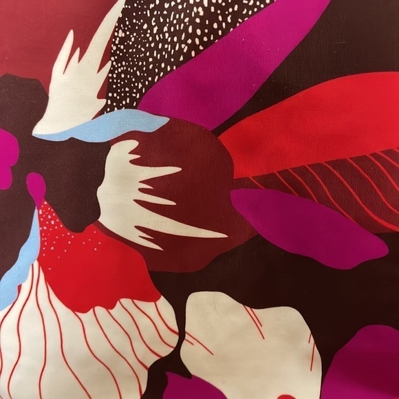 Athleta Square Neck Size 34D/DD Hero Bloom Decadent Chocolate Tankini Top - Picture 8 of 9